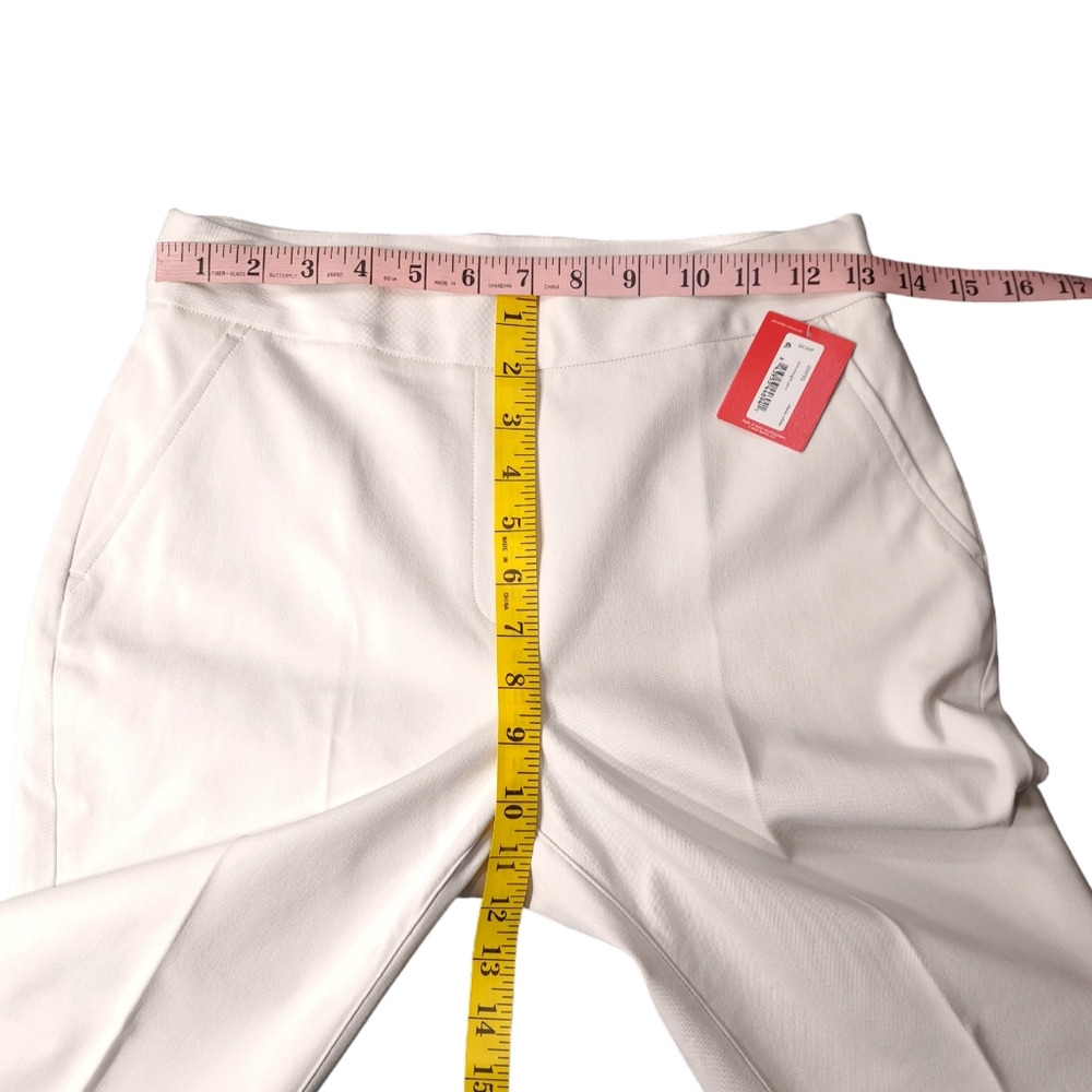 SPANX Women's Slim Straight Pants Classic White Size S Petite 20372Q Grey Lining - Picture 6 of 16